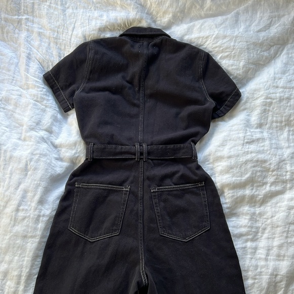 Reformation NWT Cassidy denim jumpsuit size 4 black - Picture 12 of 13
